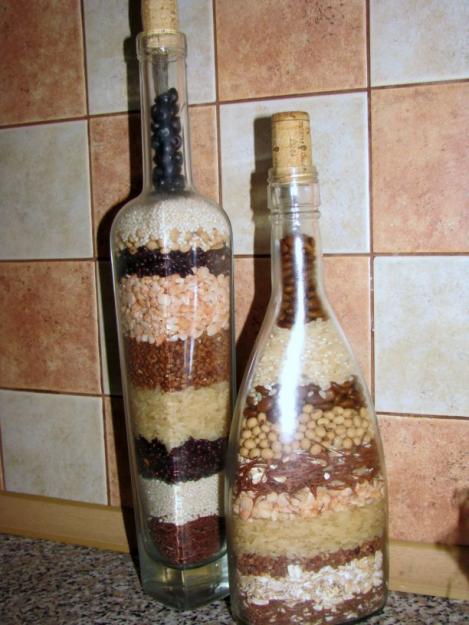 Бутылка с крупой своими руками фото Бутылка с крупой своими руками фото