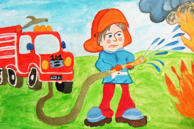 МЧС Украины выбирает лучший среди "огненных" рисунков детей