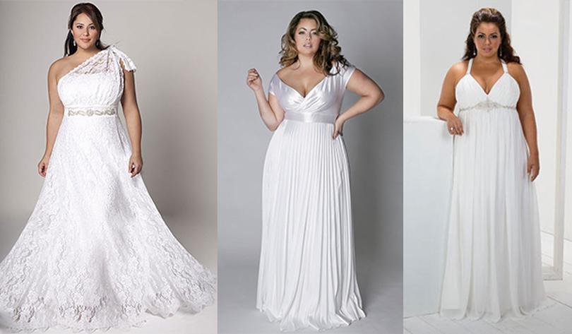 Картинки по запросу "Как выбрать платье большого размера на свадьбу"