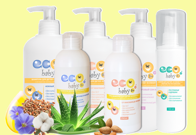 EcoBaby - серия шампуней для детей