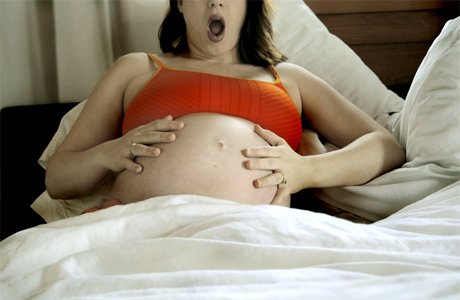 Ложные схватки беременной