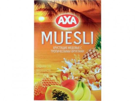 Axa «Мюсли с тропическими фруктами» 375гр. 